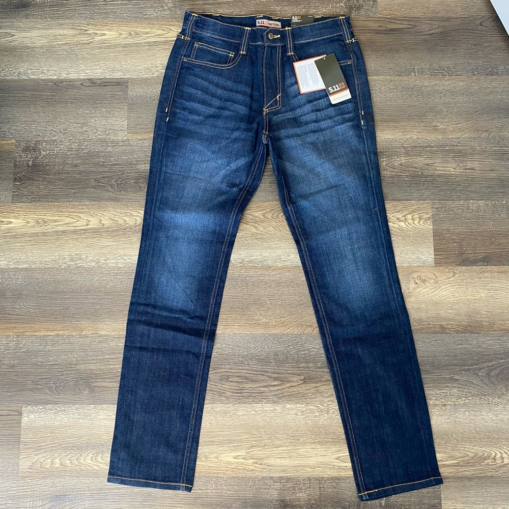 5.11 Tactical Defender-Flex Jeans Slim Fit Men’s 31x34 Dark Wash